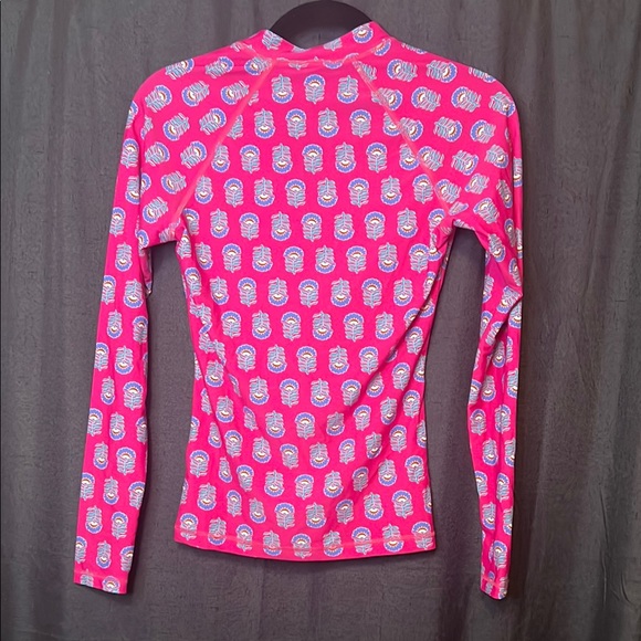 Practically new J. Crew Pink and Blue Women's Swim Top Rashguard. So pretty! - Picture 10 of 16